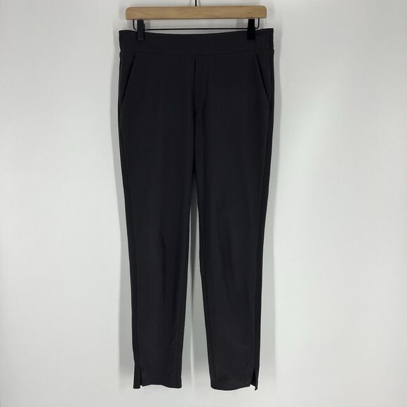 Athleta Pants Size 4 Womens Gray Brooklyn Ankle Pull On Travel Mid Rise Pockets - Picture 1 of 8